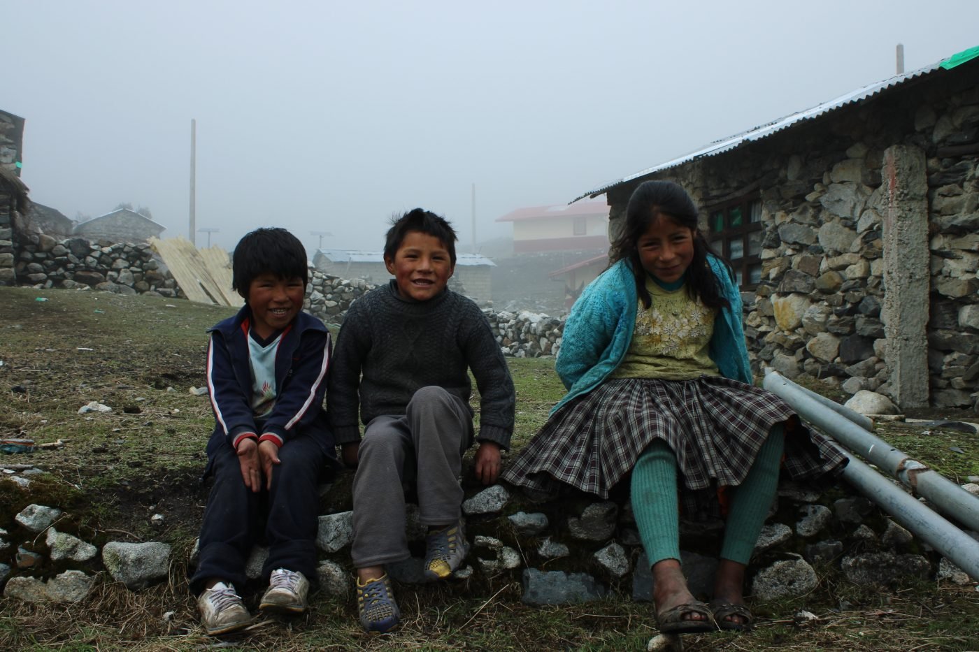 Niños de la comunidad andina
